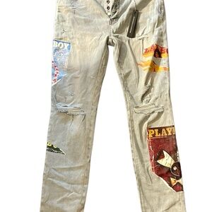 BRAND NEW WITH TAGS! AUTHENTIC Amiri Playboy Magazine Cover Skinny Jeans Size 40
